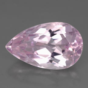 8.82캐럿 천연 핑크 쿤자이트, 배 모양, 16.6×10.1 mm, VS