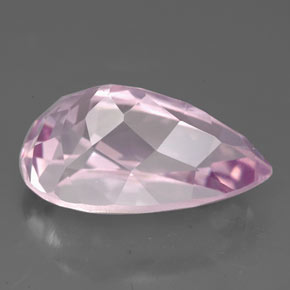 8.82캐럿 천연 핑크 쿤자이트, 배 모양, 16.6×10.1 mm, VS