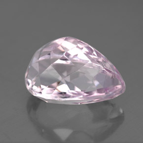 6.54캐럿 천연 핑크 쿤자이트, 배 모양, 13.1×8.5 mm, VS-SI