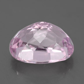 6.47캐럿 천연 핑크 쿤자이트, 타원형 컷, 12.5×9.5 mm, VS-SI