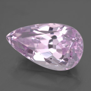 7.83캐럿 천연 핑크 쿤자이트, 배 모양, 15.7×9.2 mm, VS