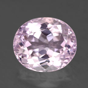 7.93캐럿 천연 핑크 쿤자이트, 타원형 컷, 12.7×10.9 mm, VVS-VS