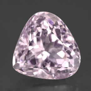 10.89캐럿 천연 핑크 쿤자이트, 배 모양, 13.6×12.8 mm, VS-SI