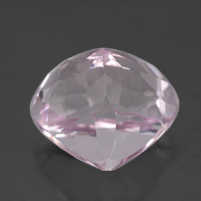 10.89캐럿 천연 핑크 쿤자이트, 배 모양, 13.6×12.8 mm, VS-SI