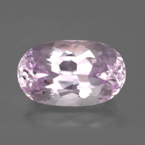 10.60캐럿 천연 핑크 쿤자이트, 타원형 컷, 17.1×10.4 mm, VVS-VS