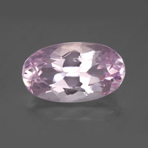 8.71캐럿 천연 라이트 핑크 쿤자이트, 타원형 컷, 16.6×9.7 mm, VVS