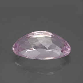 8.71캐럿 천연 라이트 핑크 쿤자이트, 타원형 컷, 16.6×9.7 mm, VVS