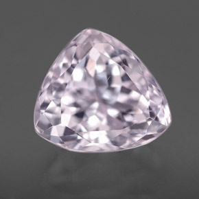 5.07캐럿 천연 핑크 쿤자이트, 트릴리언, 10.8×9.7 mm, VVS