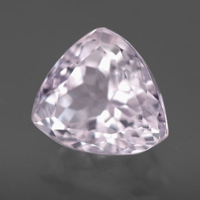 5.07캐럿 천연 핑크 쿤자이트, 트릴리언, 10.8×9.7 mm, VVS