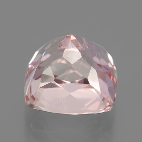 10.26캐럿 천연 핑크 쿤자이트, 쿠션 컷, 12×11.5 mm, VS