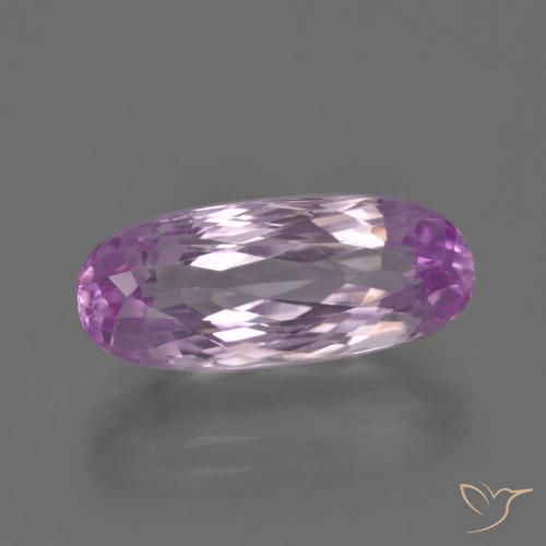 7.04ct 자연스러운 매우 밝은 보라색 쿤자이트, 타원형, VVS