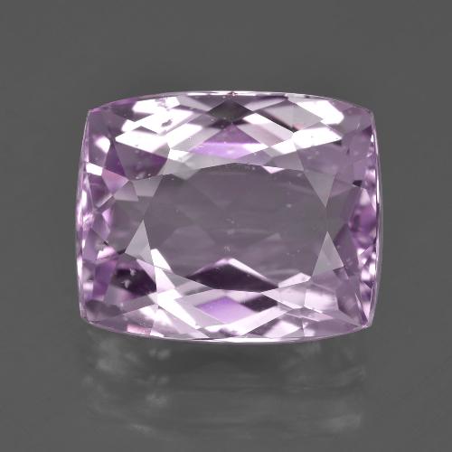 11.27캐럿 천연 라일락 꽃 쿤자이트, 쿠션 컷, 14.2×11.7 mm, VS
