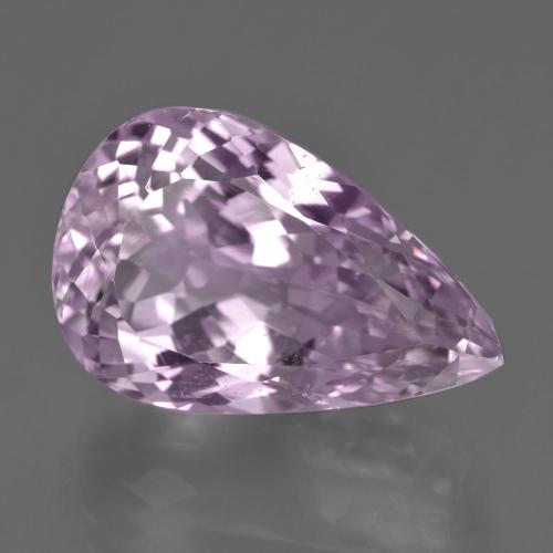 21.75캐럿 천연 로얄 퍼플 핑크 쿤자이트, 배 모양, 20.4×13.3 mm, VS