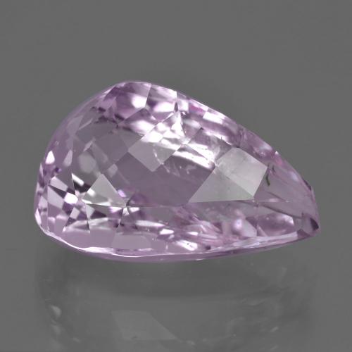 21.75캐럿 천연 로얄 퍼플 핑크 쿤자이트, 배 모양, 20.4×13.3 mm, VS