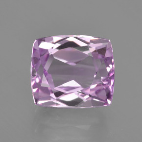 3.59캐럿 천연 핑크 쿤자이트, 쿠션 컷, 9.2×8 mm, VS