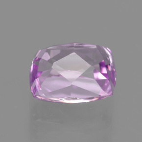 3.59캐럿 천연 핑크 쿤자이트, 쿠션 컷, 9.2×8 mm, VS