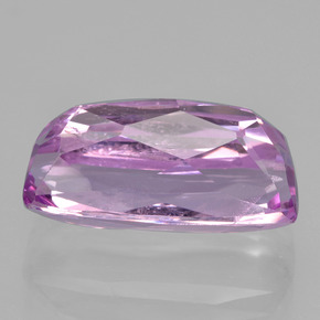 8.42캐럿 천연 미디엄 퍼플 쿤자이트, 쿠션 컷, 16.2×8.1 mm, VS