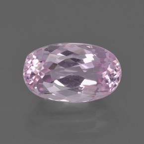 4.58캐럿 천연 핑크 쿤자이트, 타원형 컷, 12.5×7.6 mm, VS