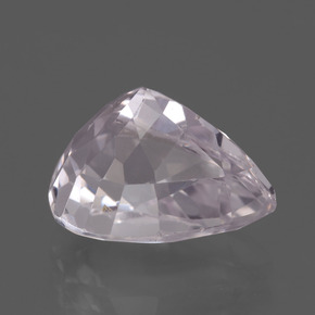 6.25캐럿 천연 핑크 쿤자이트, 배 모양, 12.7×9.5 mm, VS
