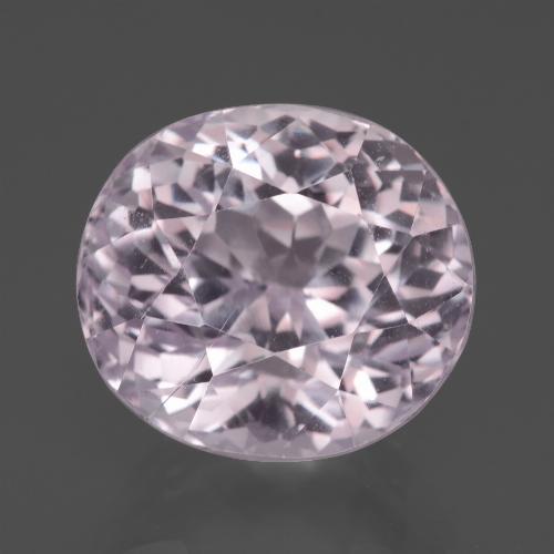 14.73캐럿 천연 매우 밝은 핑크 톤 쿤자이트, 타원형 컷, 14.1×12.7 mm, VS