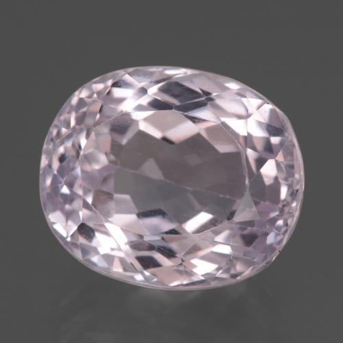 14.22캐럿 천연 라이트 체리 핑크 쿤자이트, 타원형 컷, 14.9×12.5 mm, VS