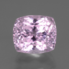 7.16캐럿 천연 핑크 쿤자이트, 쿠션 컷, 10.8×9.5 mm, VVS-VS