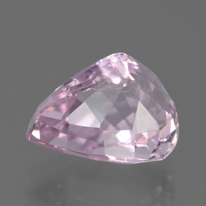 7.38캐럿 천연 체리 핑크 톤 쿤자이트, 배 모양, 10.3×12.7 mm, VVS