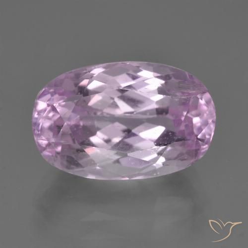 7.88ct 자연스러운 핑크빛이 도는 바이올렛 퍼플 쿤자이트, 타원형, VS-SI
