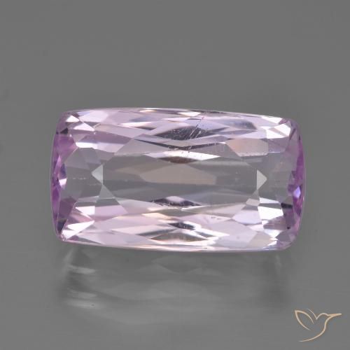 6.61ct 자연스러운 라이트 바이올렛 쿤자이트, 방석, VS