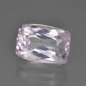 4.76캐럿 천연 매우 밝은 분홍빛이 도는 보라색 쿤자이트, 쿠션 컷, 11.4×7.8 mm, VVS-VS