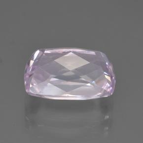 4.76캐럿 천연 매우 밝은 분홍빛이 도는 보라색 쿤자이트, 쿠션 컷, 11.4×7.8 mm, VVS-VS