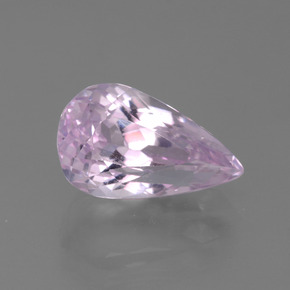 4.57캐럿 천연 매우 밝은 핑크 톤 쿤자이트, 배 모양, 13×7.8 mm, VVS-VS