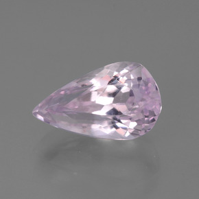 4.57캐럿 천연 매우 밝은 핑크 톤 쿤자이트, 배 모양, 13×7.8 mm, VVS-VS