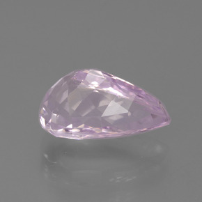 4.57캐럿 천연 매우 밝은 핑크 톤 쿤자이트, 배 모양, 13×7.8 mm, VVS-VS