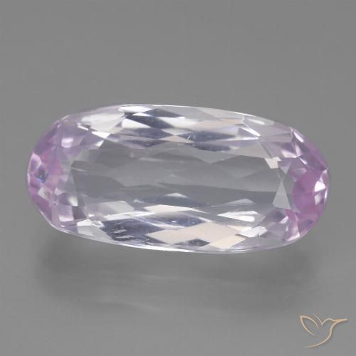 8.11ct 자연스러운 매우 밝은 분홍색 쿤자이트, 타원형, VS