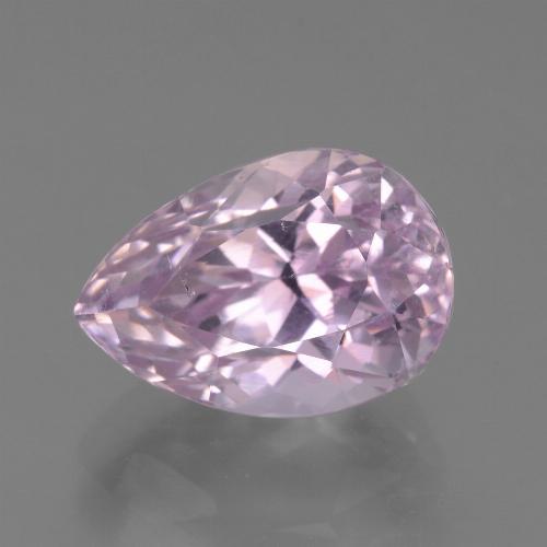 7.27캐럿 천연 퍼플 핑크 쿤자이트, 배 모양, 13.6×9.4 mm, VS