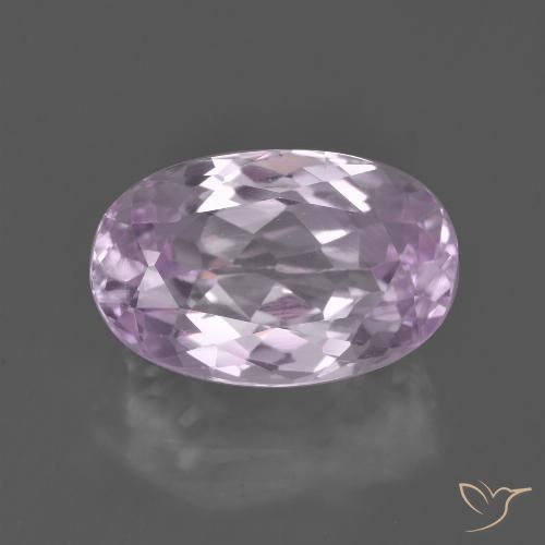 7.01ct 자연스러운 매우 밝은 분홍빛이 도는 보라색 쿤자이트, 타원형, VVS-VS