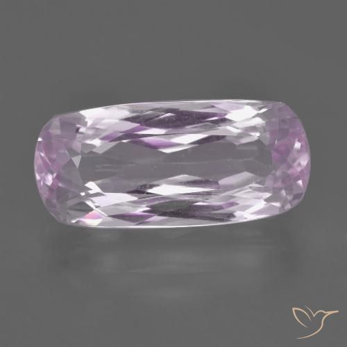 7.13ct 자연스러운 매우 밝은 분홍빛이 도는 보라색 쿤자이트, 타원형, VS