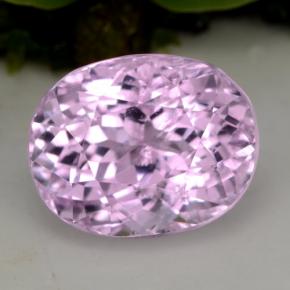 5.49캐럿 천연 핑크 쿤자이트, 타원형 컷, 11.1×8.8 mm, VS-SI