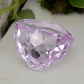 16.66캐럿 천연 핑크 쿤자이트, 타원형 컷, 14.6×12.9 mm, VVS