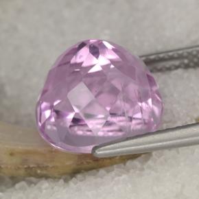8.19캐럿 천연 핑크 쿤자이트, 타원형 컷, 11.2×10.5 mm, VS