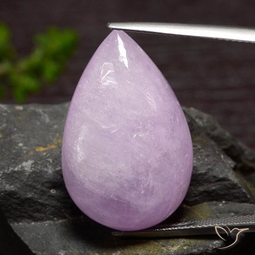 35.01ct 자연스러운 라이트 바이올렛 쿤자이트, 배 모양, 투명한