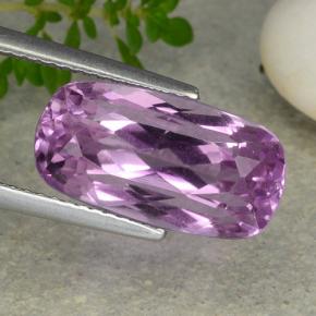 8.48캐럿 천연 핑크 쿤자이트, 쿠션 컷, 15×8 mm, VVS-VS