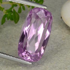 8.48캐럿 천연 핑크 쿤자이트, 쿠션 컷, 15×8 mm, VVS-VS