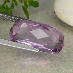 8.48캐럿 천연 핑크 쿤자이트, 쿠션 컷, 15×8 mm, VVS-VS