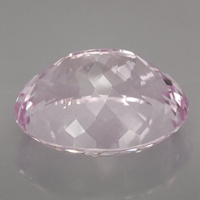 56.20캐럿 천연 라이트 핑크 쿤자이트, 타원형 컷, 25×20 mm, SI