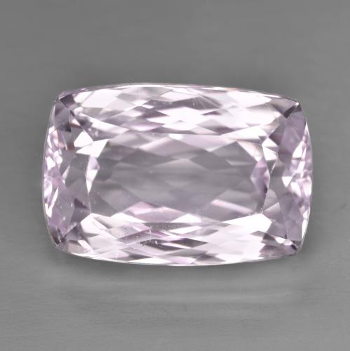 19.54캐럿 천연 라이트 라벤더 핑크 쿤자이트, 쿠션 컷, 18×12.1 mm, VS