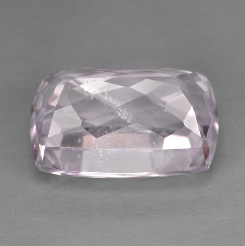 19.54캐럿 천연 라이트 라벤더 핑크 쿤자이트, 쿠션 컷, 18×12.1 mm, VS