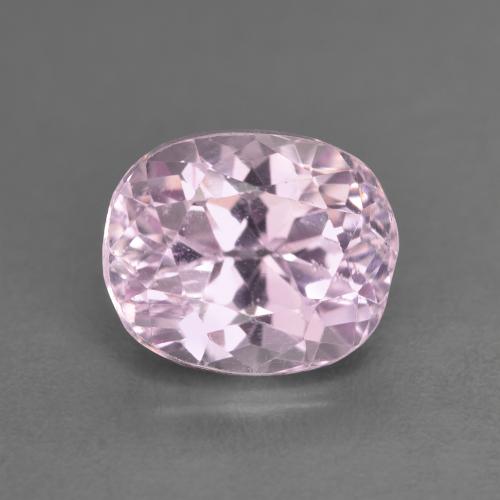 3.48캐럿 천연 체리 핑크 톤 쿤자이트, 타원형 컷, 9.1×7.6 mm, VS