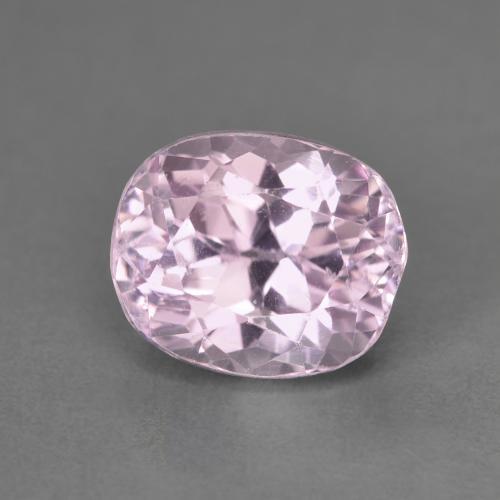 3.48캐럿 천연 체리 핑크 톤 쿤자이트, 타원형 컷, 9.1×7.6 mm, VS